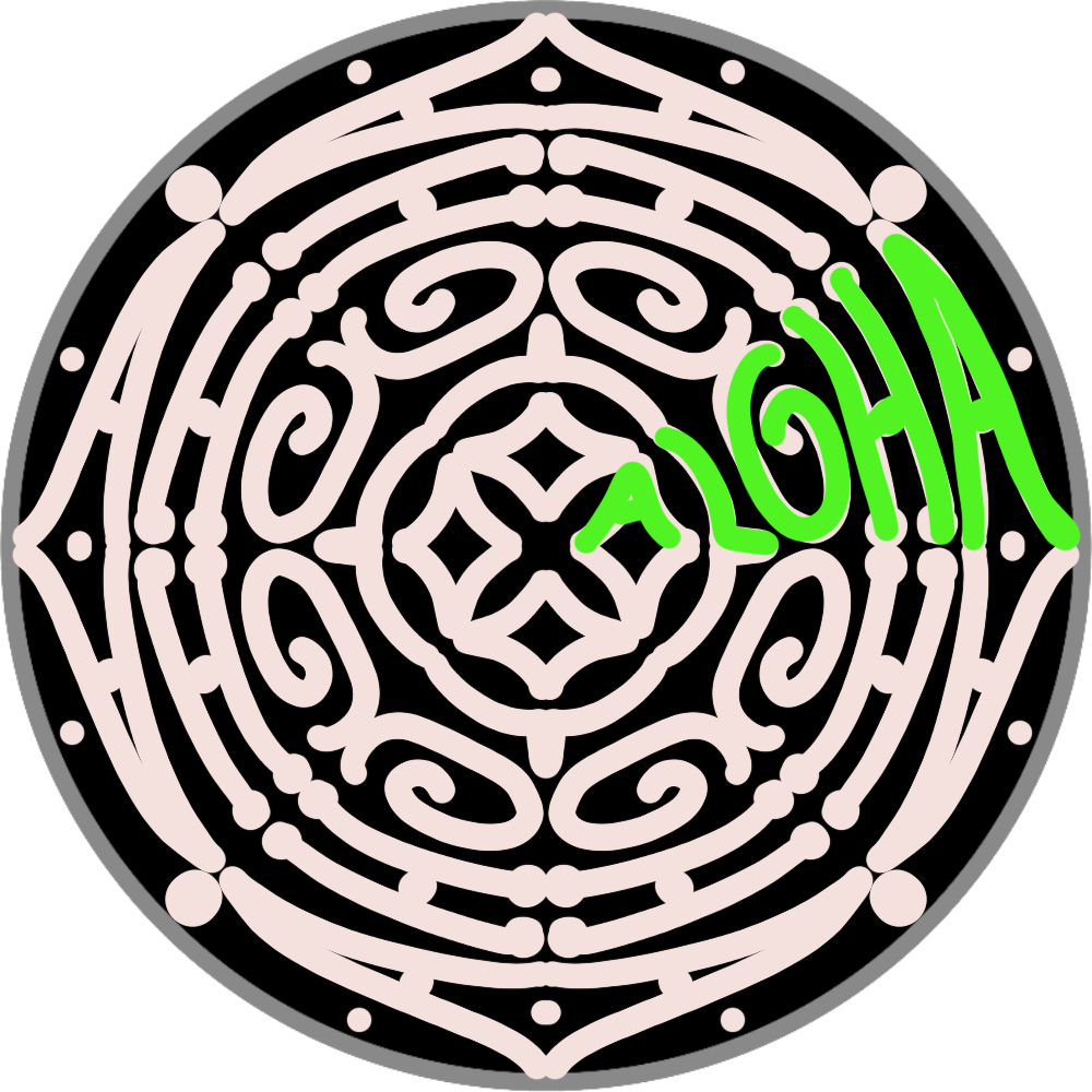 Wordala Word Mandala "ALOHA"