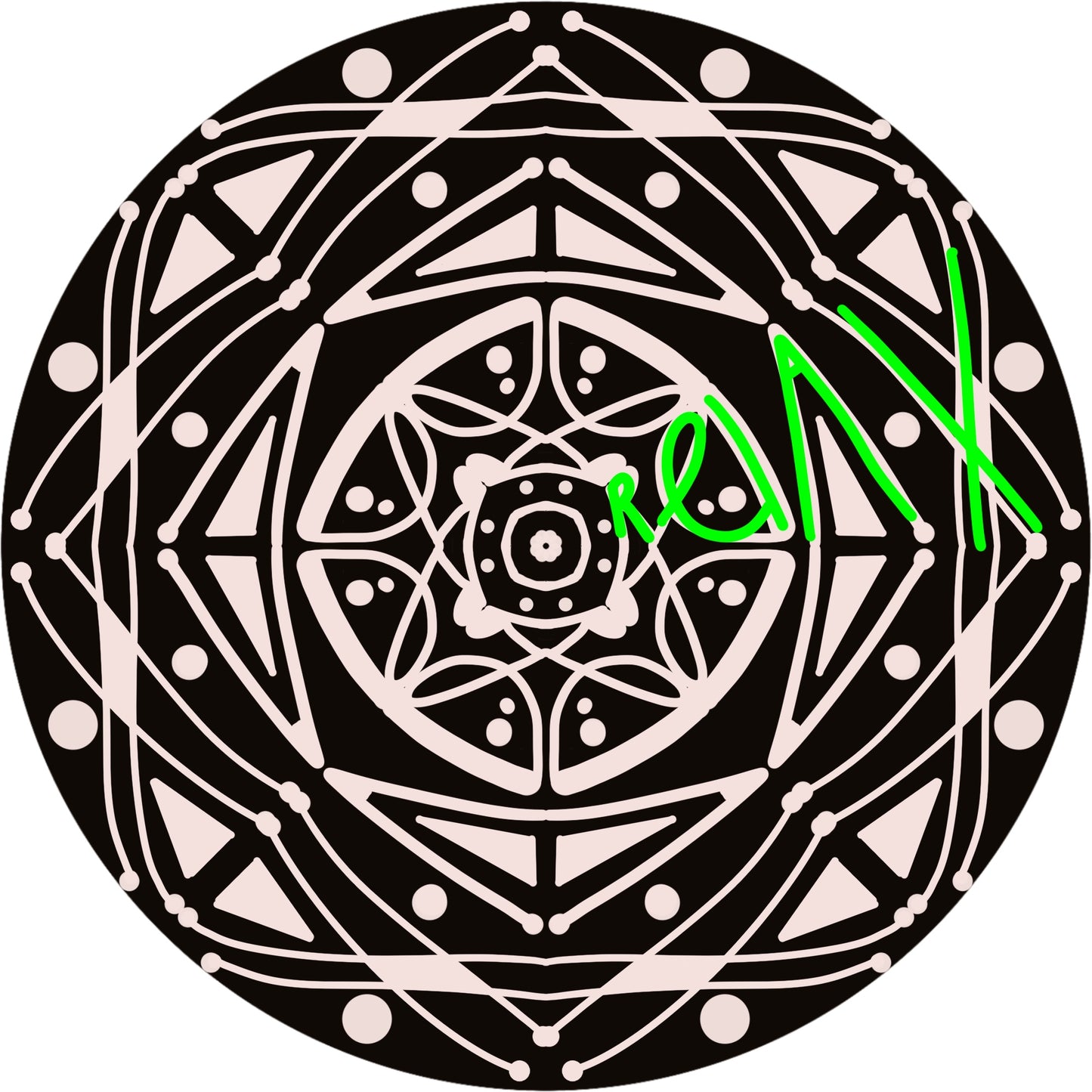 Wordala Word Mandala "RELAX"
