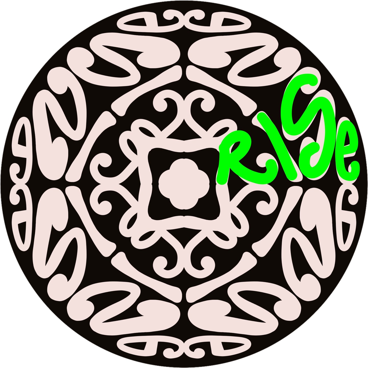 Wordala Word Mandala "RISE"