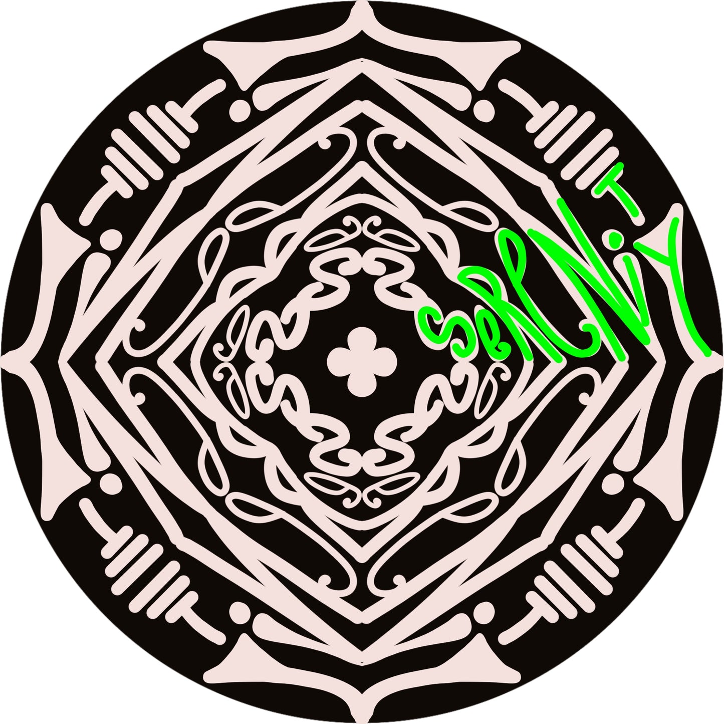 Wordala Word Mandala "SERENITY" 1