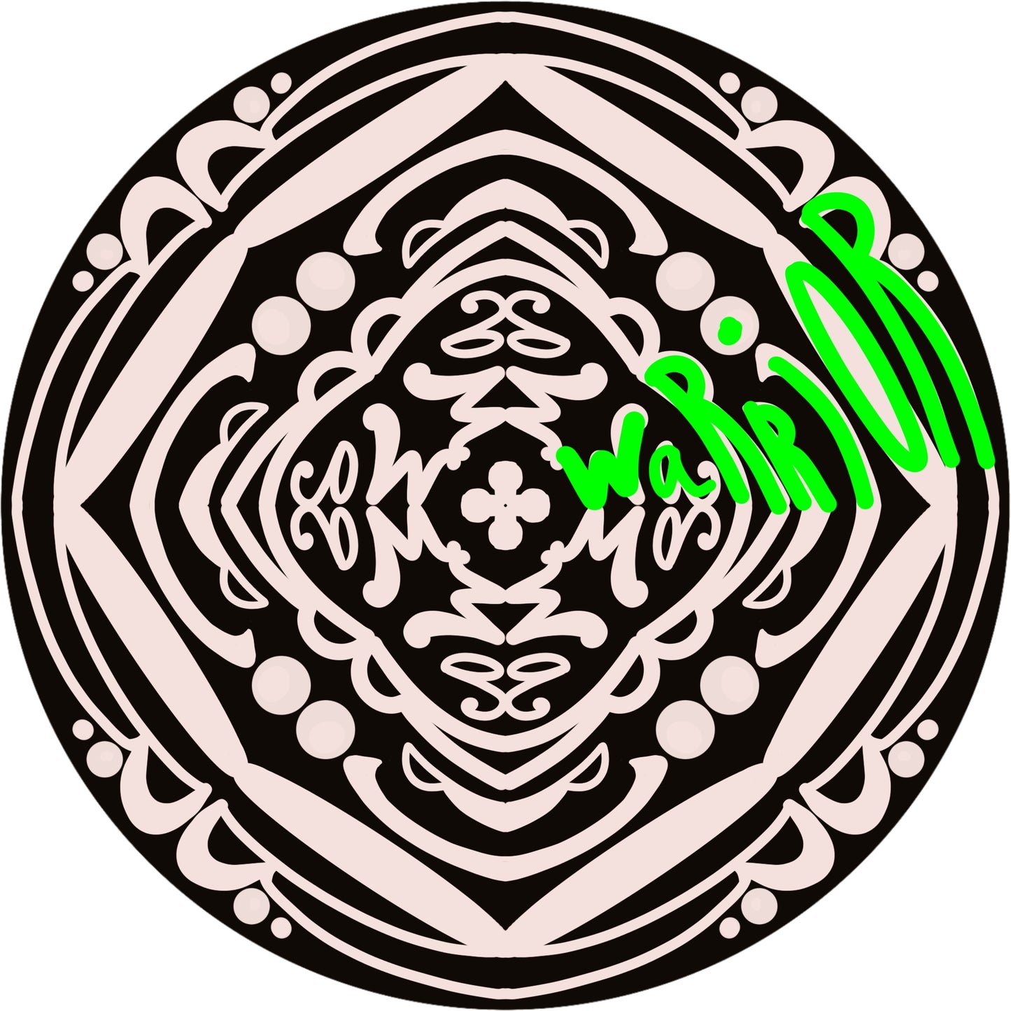 Wordala Word Mandala "WARRIOR"