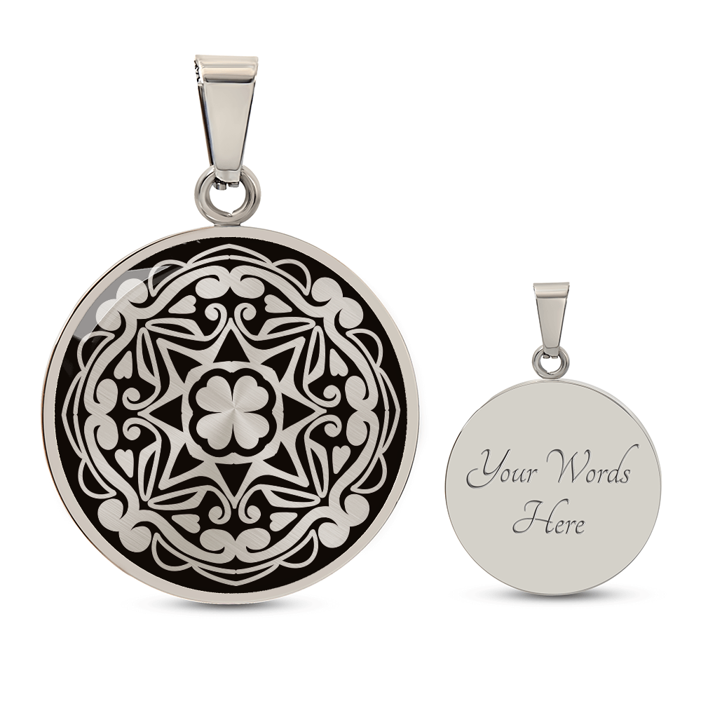 Love Bloom Matching Couples Necklace Pendant - CUSTOM INITIALS
