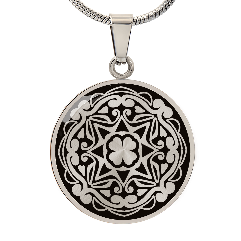 Love Bloom Matching Couples Necklace Pendant - CUSTOM INITIALS