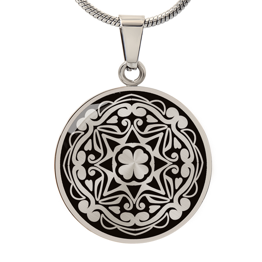 Love Bloom Matching Couples Necklace Pendant - CUSTOM INITIALS