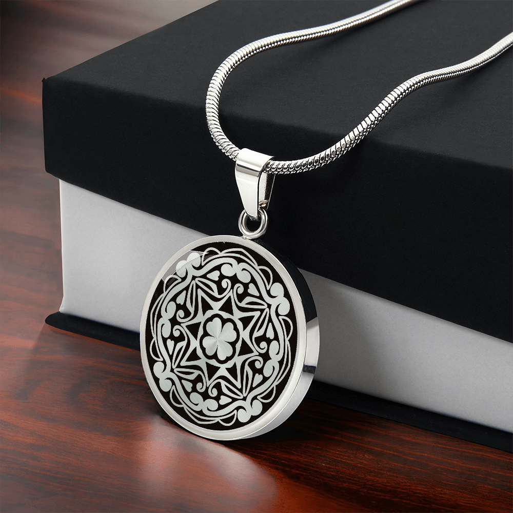 Love Bloom Matching Couples Necklace Pendant - CUSTOM INITIALS