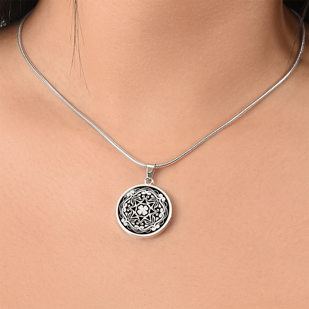 Love Bloom Matching Couples Necklace Pendant - CUSTOM INITIALS