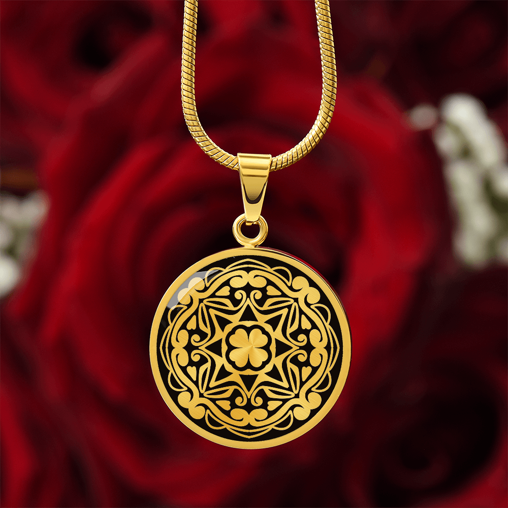 Love Bloom Matching Couples Necklace Pendant - CUSTOM INITIALS