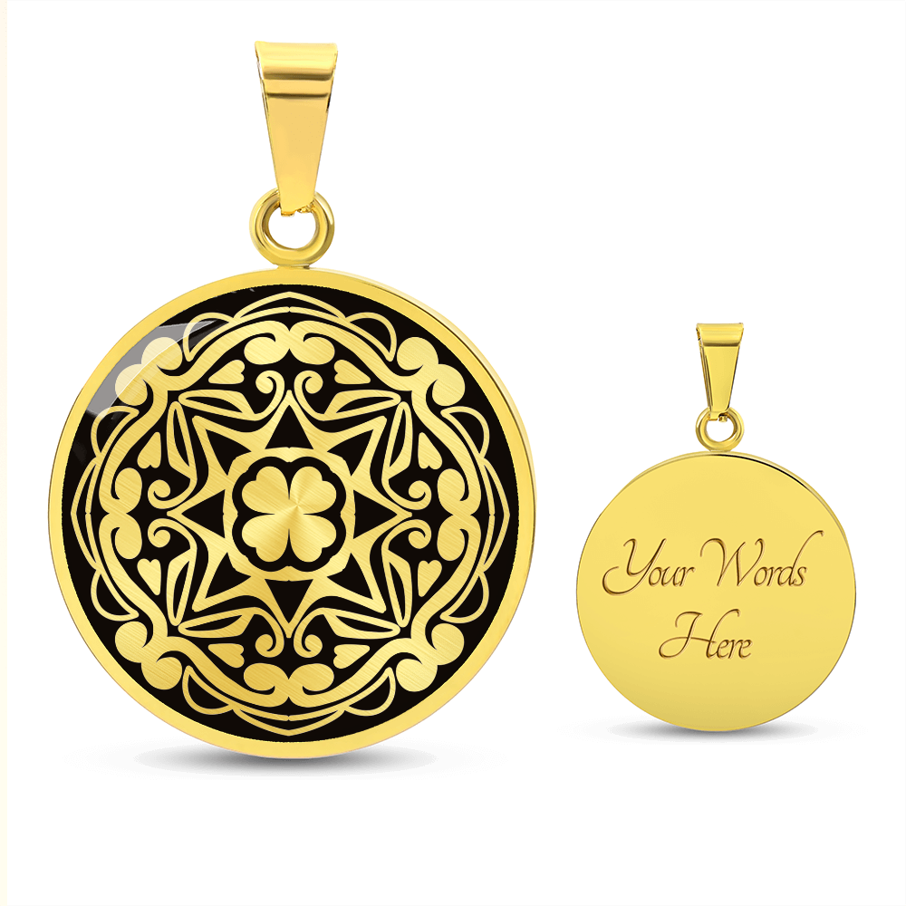 Love Bloom Matching Couples Necklace Pendant - CUSTOM INITIALS